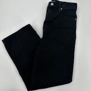 Madewell Slim Wide Leg Crop Jeans Black Women's Size‎ 25 Cotton Blend